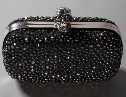 Alexander McQueen Skull Diamante Clutch