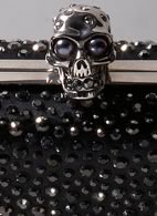 Alexander McQueen Skull Diamante Clutch