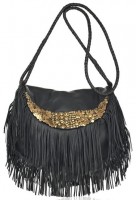 Antik Batik Bongo Fringed Leather Bag