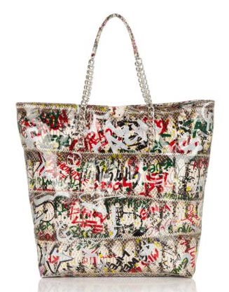 Carlos Falchi Graffiti Print Tote