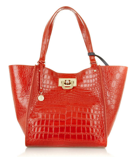 DKNY Croc-Effect Shopper