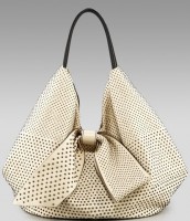 Valentino Shiny Nappa Studded Tote 