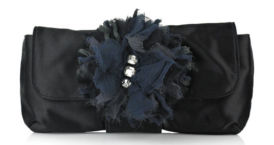 lanvin oulala satin clutch