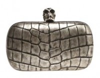 Alexander McQueen Croc Print Clutch