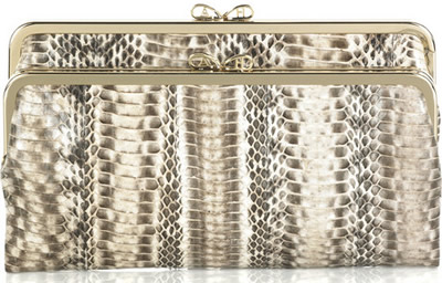 Anya Hindmarch Luce Snakeskin Clutch