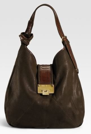 Jimmy Choo Theola Embossed Leather/Elaphe Shoulder Bag