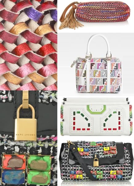 Follow the Rainbow to Multicolored Handbags