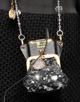 Here is one of the sequined designed seen in Dolce and Gabbanas line at Fashion Week. Photo from Purse Blog.