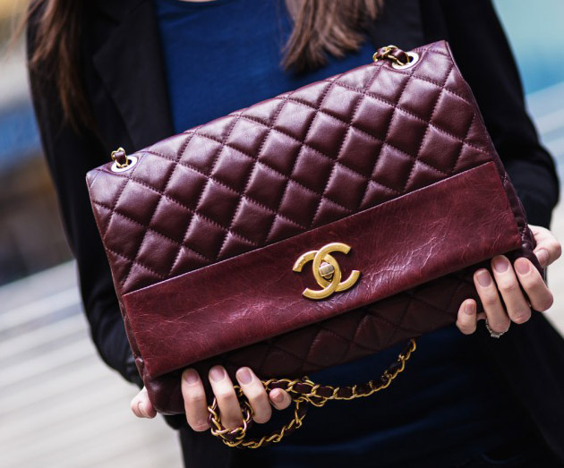 Chanel Burgundy Flap Bag