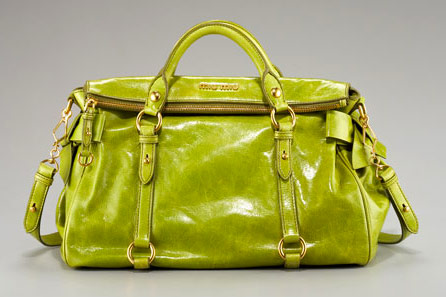 Miu miu bag green hotsell