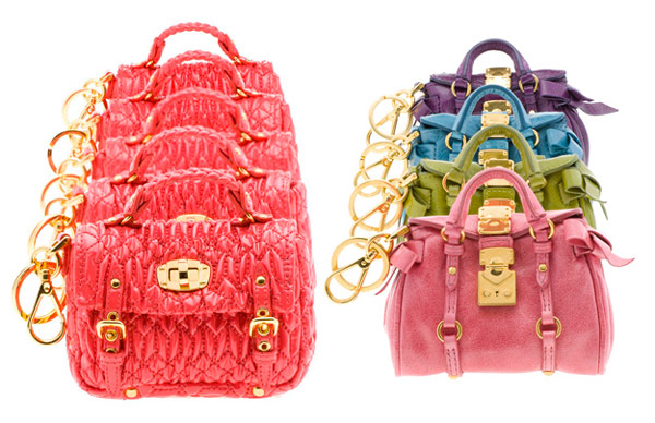 Miu miu top bag charm
