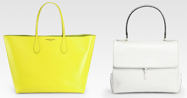 Would you carry something as minimal as these Rochas bags PurseBlog