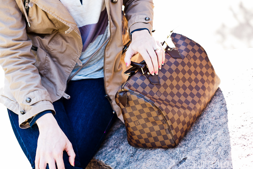 LOUIS VUITTON Damier Ebene Speedy Bandouliere 20 1292908