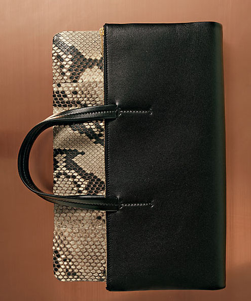 Borsa Celine Belt mini in pelle martellata grigia