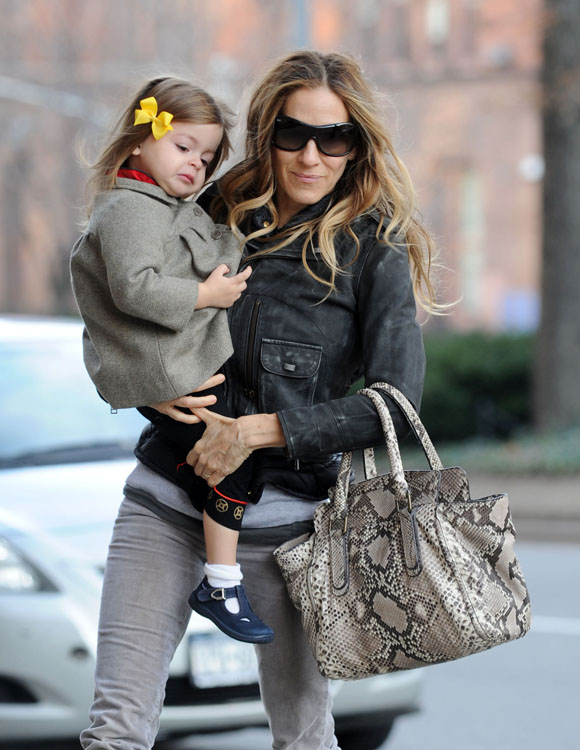 Sarah Jessica Parker roughed up her floral-print Louis Vuitton