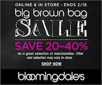 Big Brown Sale Its the Big Brown Sale at Bloomingdales