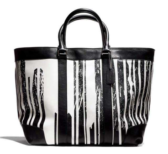Coach x Krink Large Black and White Tote