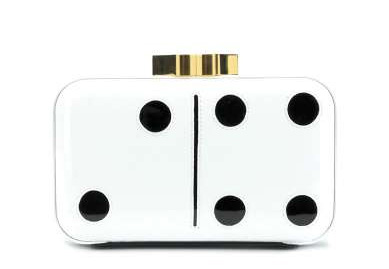 Lulu Guinness Domino Two Faces Box Clutch