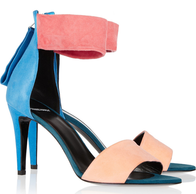 Pierre Hardy Colorblock Suede Sandals