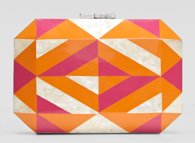 Rafe Dawn Shell and Enamel Clutch