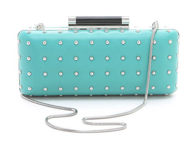 Diane von Furstenberg Studded Tonda Clutch