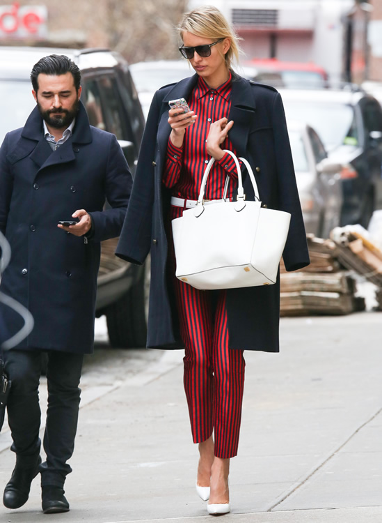 Karolina Kurkova Michael Kors Miranda Bag