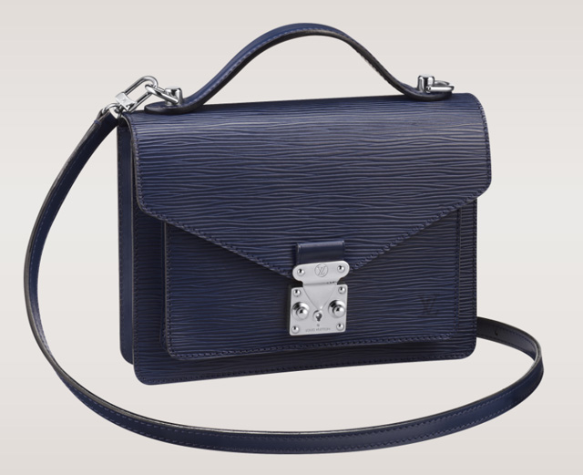 Louis Vuitton Monceau BB Bag Epi Indigo
