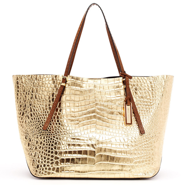 Michael Kors Gia Croc-Embossed Leather Tote