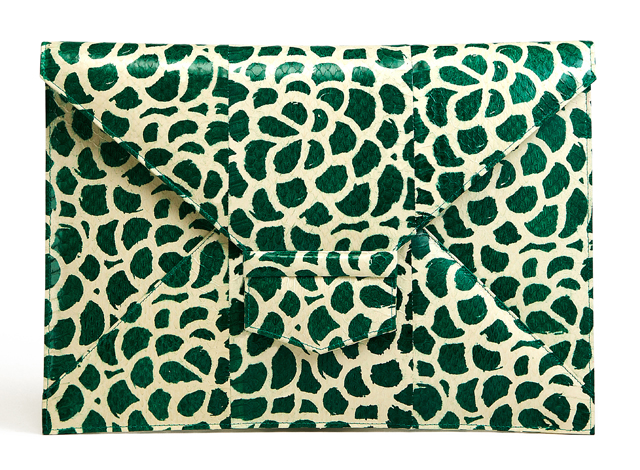 Oscar de la Renta Elaphe Envelope Clutch