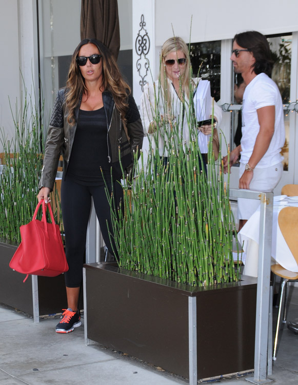 Tamara Ecclestone carries a pink Celine Phantom Luggage Tote in Beverly Hills (2)