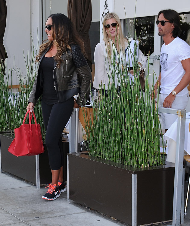 Tamara Ecclestone carries a pink Celine Phantom Luggage Tote in Beverly Hills (1)