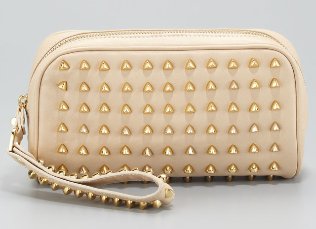 Tory Burch Pyramid Stud Clutch Bag