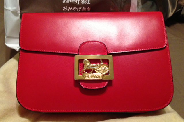 Vintage Red Celine Handbag