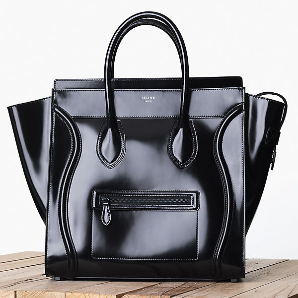 Celine Patent Leather Luggage Tote Fall 2013