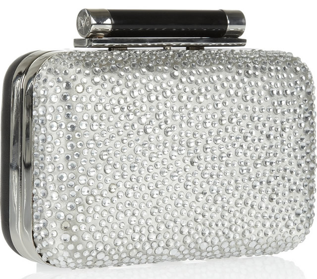 Diane von Furstenberg Tonda Crystal-Embellished Clutch