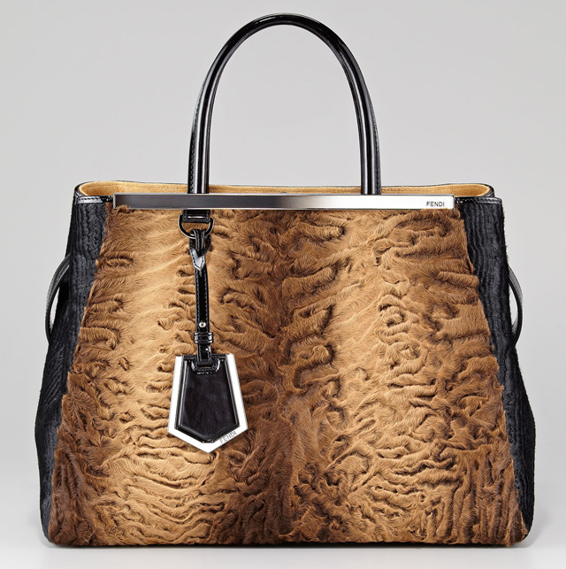 Fendi 2Jours Astrakhan Tote