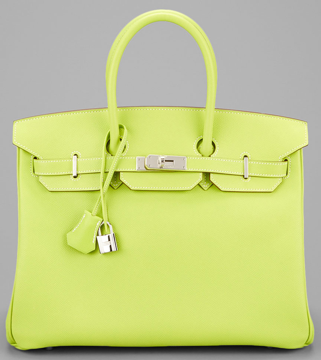 Hermes Candy Green Epsom 35cm Birkin Bag