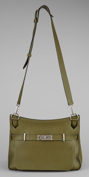 Hermes Olive Green Leather Jypsiere