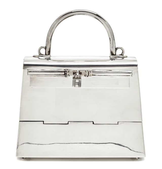 Hermes Sterling Silver Mini Kelly