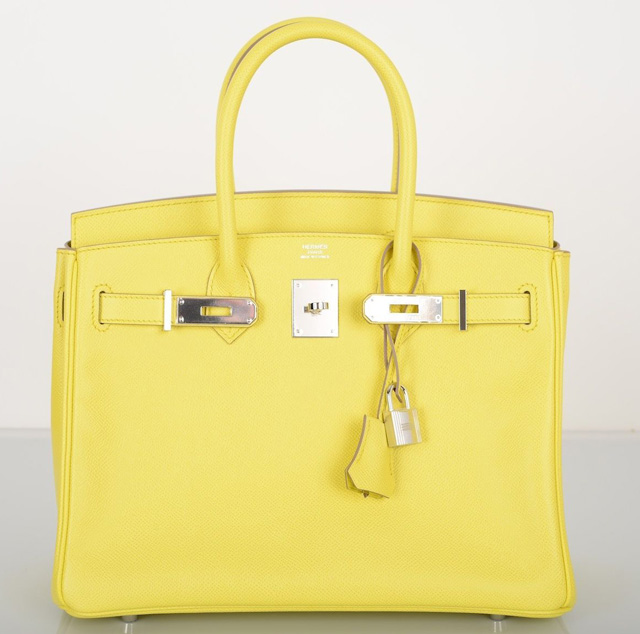Hermès Lime Soufre Epsom 30cm Birkin Bag