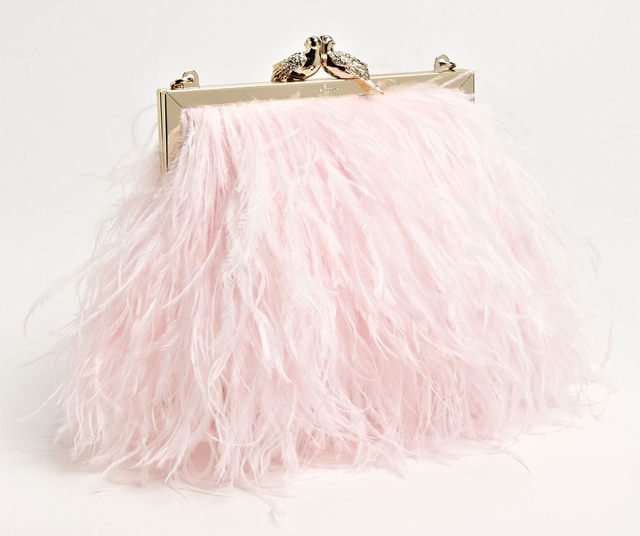 Kate Spade Belle Elliana Feather Clutch