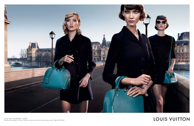 Louis Vuitton Alma Bag Chic on the Bridge Ad Campaign, featuring Karlie Kloss (1)