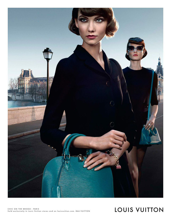 Louis Vuitton Alma Bag Chic on the Bridge Ad Campaign, featuring Karlie Kloss (2)