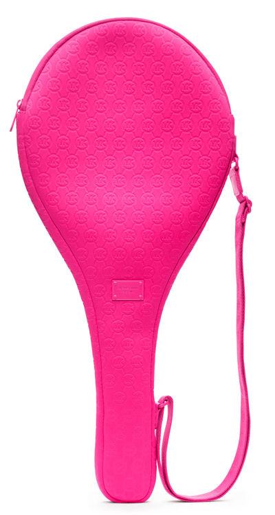 MICHAEL Michael Kors Jet Set Neoprene Tennis Racket Case Pink