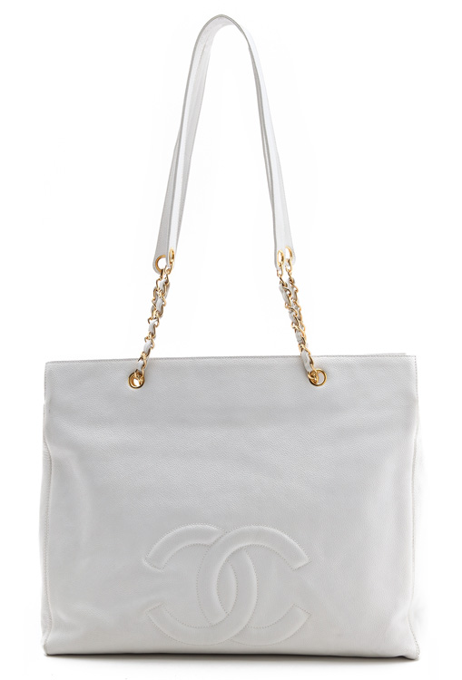 Chanel Caviar Large Tote Bag from What Goes Around Comes Around