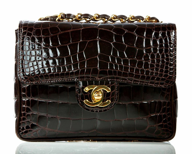 Chanel Classic Flap Crocodile Evening Bag