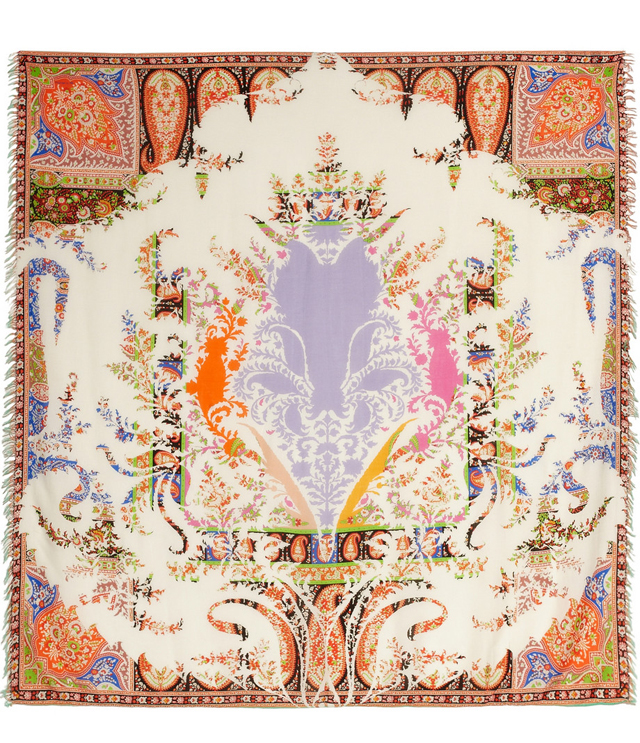 Etro Modal and Cashmere Printed Scarf
