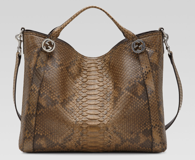 Gucci Miss GG Python Top Handle Bag