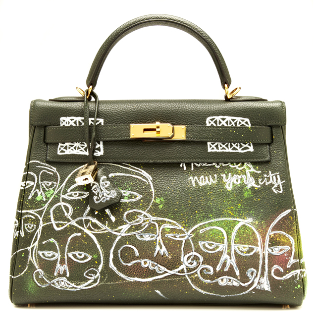 Hermes Kelly Bag 32cm with Haculla Graffiti