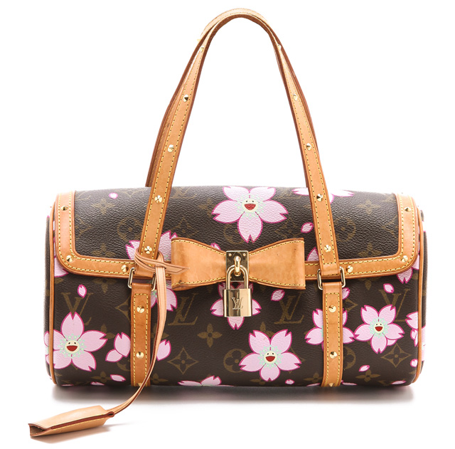 Louis Vuitton Murakami Papillon Cherry Blossom Bag from What Goes Around Comes Around